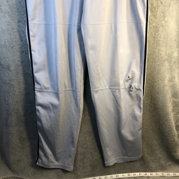 Nike Swingman Dri-Fit Men's Med. Solid White Straight Leg Baseball Pants Pockets - Picture 3 of 13
